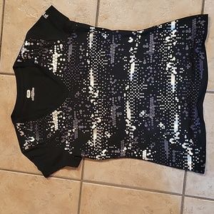 Fila black and silver shirt